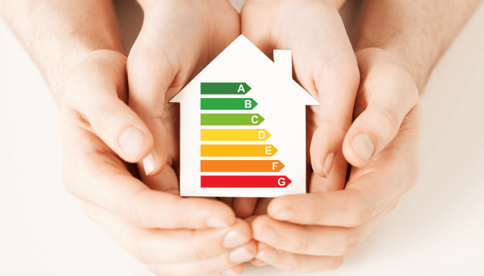 Hands Holding Energy Savings Home Hands Holding Energy Savings Home