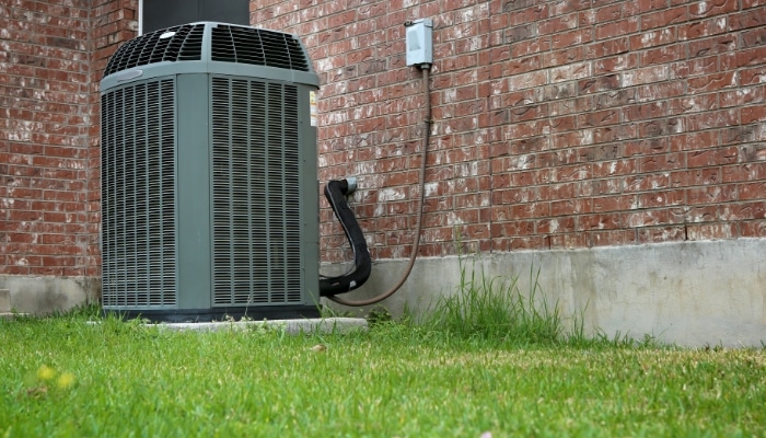 Heat Pump With Brick House Heat Pump With Brick House